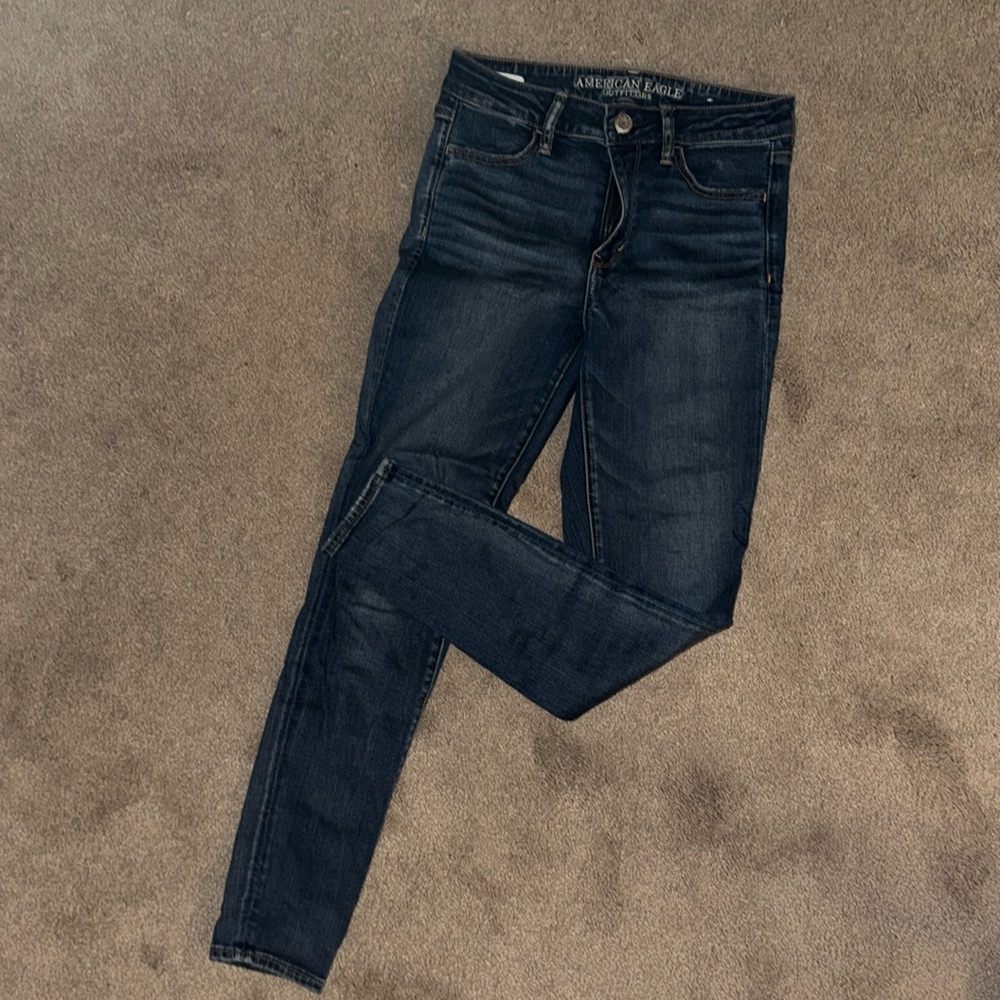 American Eagle High Rise Jegging, medium wash